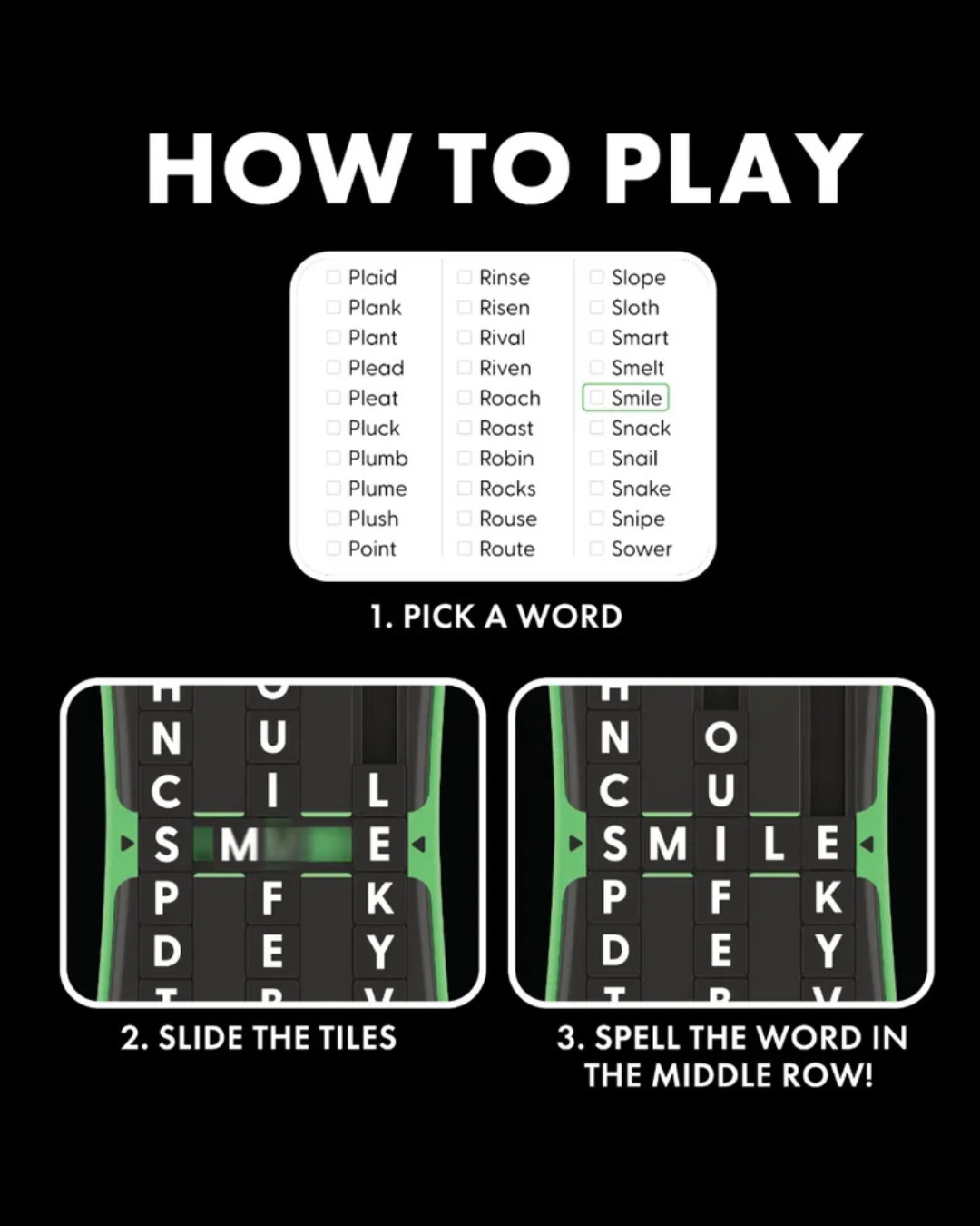 Educational Insights – SlideWise – posuvná slovní hlavolamová hra (Slidewise Word Game) 2